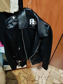  giubbotto chiodo in ecopelle nuovo 