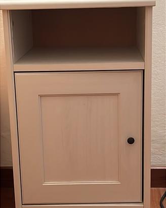 Comodino color bianco/grigio