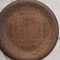piatto in ottone egiziano