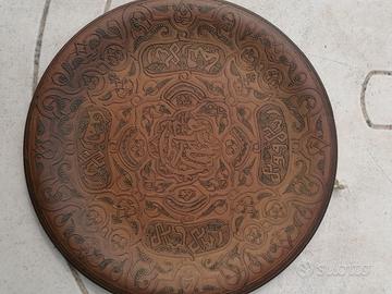 piatto in ottone egiziano