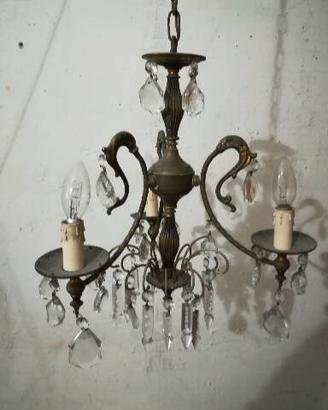 Lampadario gocce di cristallo