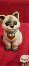 Thun  statuetta gatto siamese con cuore