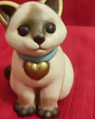 Thun  statuetta gatto siamese con cuore
