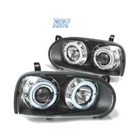 FARI VOLKSWAGEN VW GOLF 3 ANGEL EYES NERI