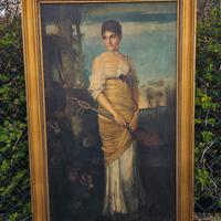 vecchio dipinto del 900 