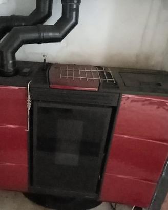 Stufa a pellet Dal Zotto Shara bordeaux-funziona