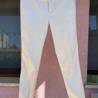 Pantaloni Marella cotone Bianco Perlato
