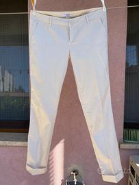 Pantaloni Marella cotone Bianco Perlato