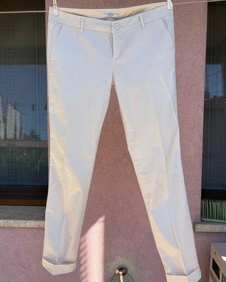 Pantaloni Marella cotone Bianco Perlato