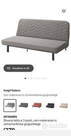 Divano letto a 3 posti