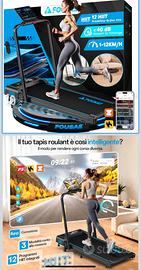 Tapis Roulant Pieghevole 1-12km/h