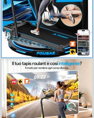 Tapis Roulant Pieghevole 1-12km/h
