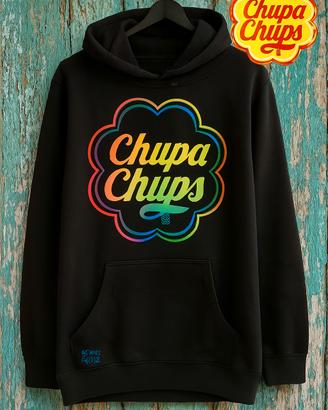 Felpa con cappuccio Blu Vintage Chupa Chups 🌈
