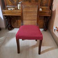 6 seggiole in legno massello