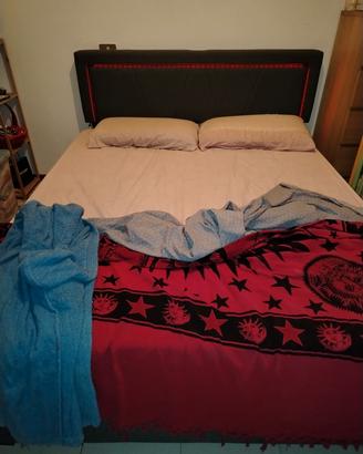 letto contenitore king con led