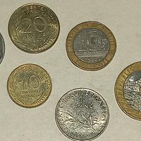 monete francesi in metallo