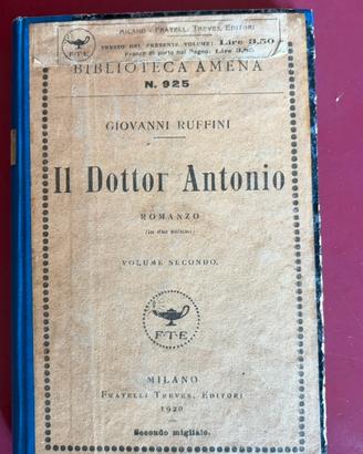 Il Dottor Antonio (V2) G. Ruffini Fratelli treves