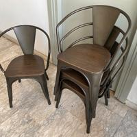 Set 4 sedie industrial