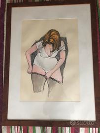 Guttuso. Donna con calze