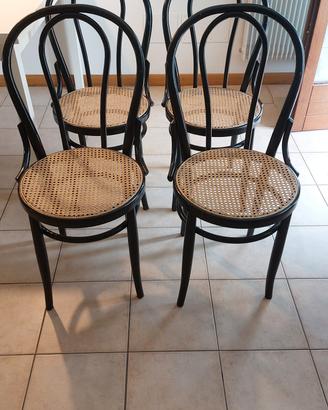 Sedie Thonet m. in paglia di vienna