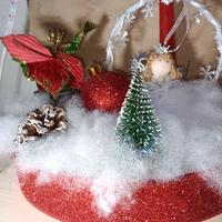 centro tavola fatto a mano con luci LED 