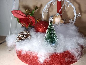 centro tavola fatto a mano con luci LED 