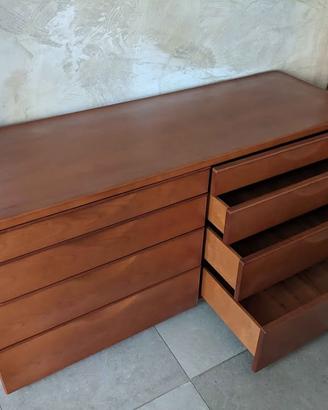 Comò LA FALEGNAMI 8 cassetti in vero legno ciliegi