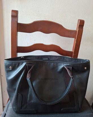 Borsa Balenciaga Navy Cabas Tote
