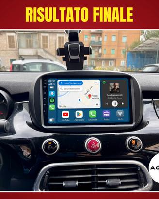 Fiat 500X KIT COMPLETO Autoradio Android Stereo