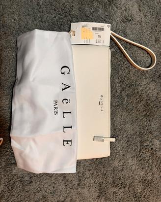 Borsa pochette Gaelle bianca NUOVA