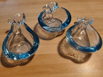 Set 3 pezzi soprammobile/posacenere forma frutta