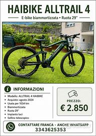 Bici elettrica- E bike biammortizzata