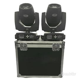 4 teste mobili beam 280W con glight case