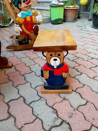 scrivania e dondolo e sgabello 