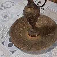 brocca e piatto in bronzo