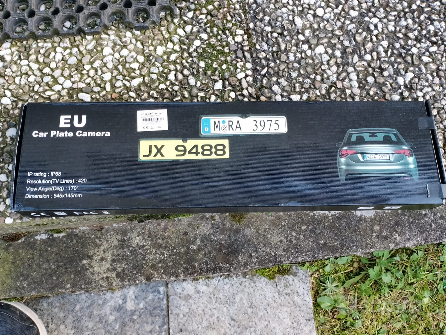 KIT SENSORI PARCHEGGIO TARGA + TELECAMERA