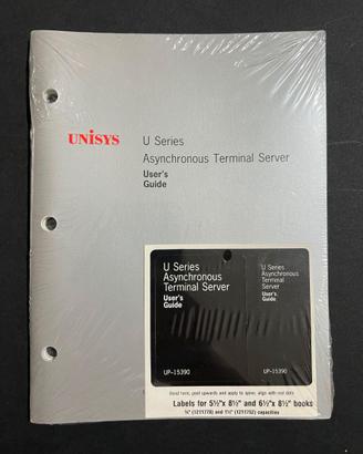 UNISYS U Series User’s Guide UP-15390