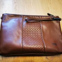 POCHETTE IN PELLE VIGANA - ENRICO COVERI. 