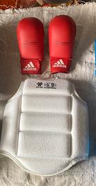 Set protezioni Adidas per karate bimbo