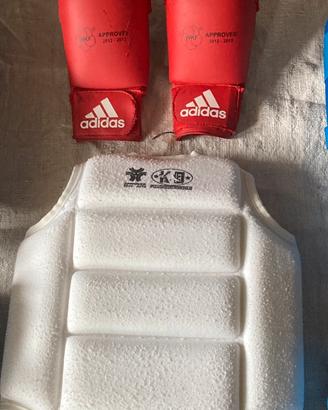 Set protezioni Adidas per karate bimbo