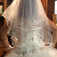 Velo da sposa doppio strato