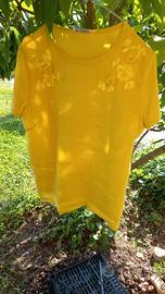 blusa Intrend gialla