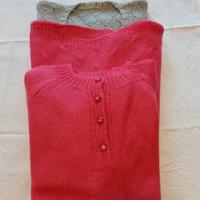 Maglie lana mohair donna tg 44 (M) fatte a mano