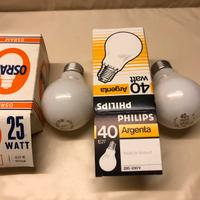 10pz Lampadine opali vintage Philips e Osram