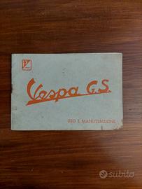 Vespa GS Libretto Uso e Manutenzione Originale