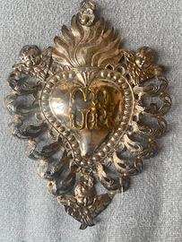 Ex voto in filigrana di argento H 17xL12