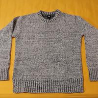 Maglia Uomo bianca/nera melange