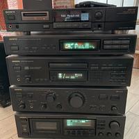 Sostema hifi comoleto onkyo + minidisc sony