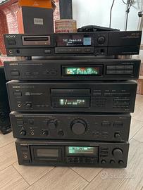 Sostema hifi comoleto onkyo + minidisc sony