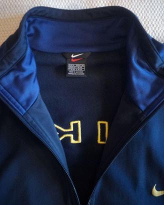 Nike Felpa Tuta Blu fine anni '90 Taglia L